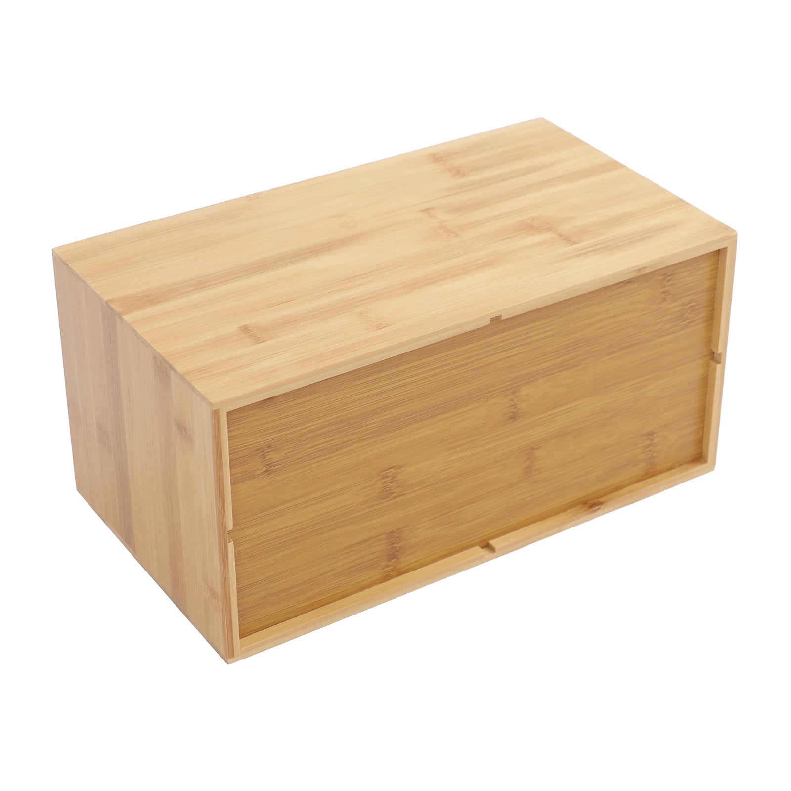 Bamboo Desk Organizer with 4 Drawers for Home & Office