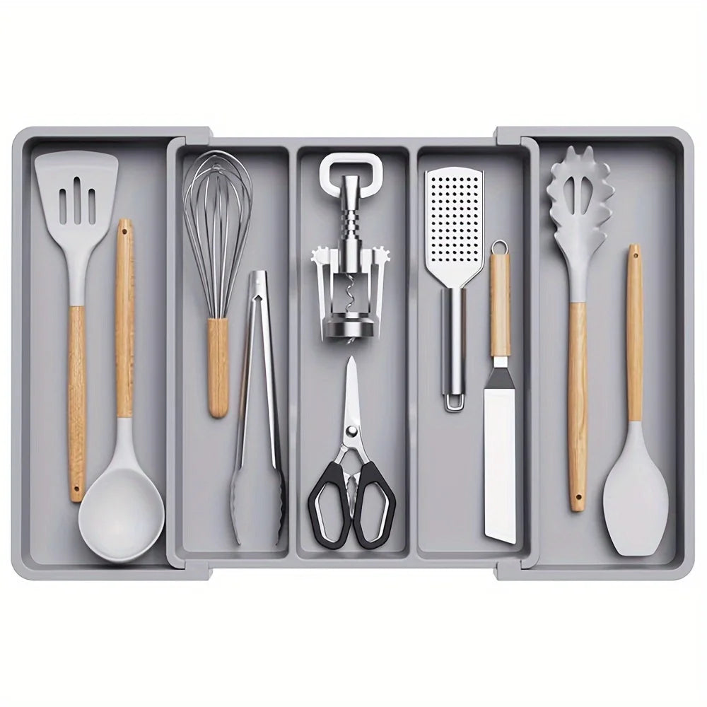 Expandable Kitchen Drawer Organizer for Cutlery & Utensils