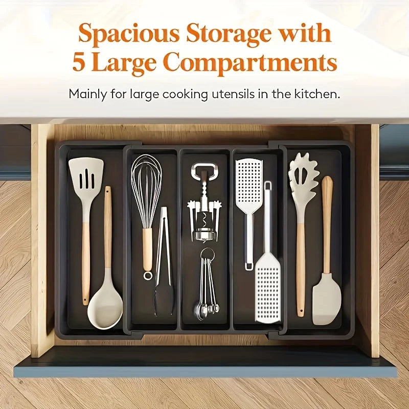 Expandable Kitchen Drawer Organizer for Cutlery & Utensils