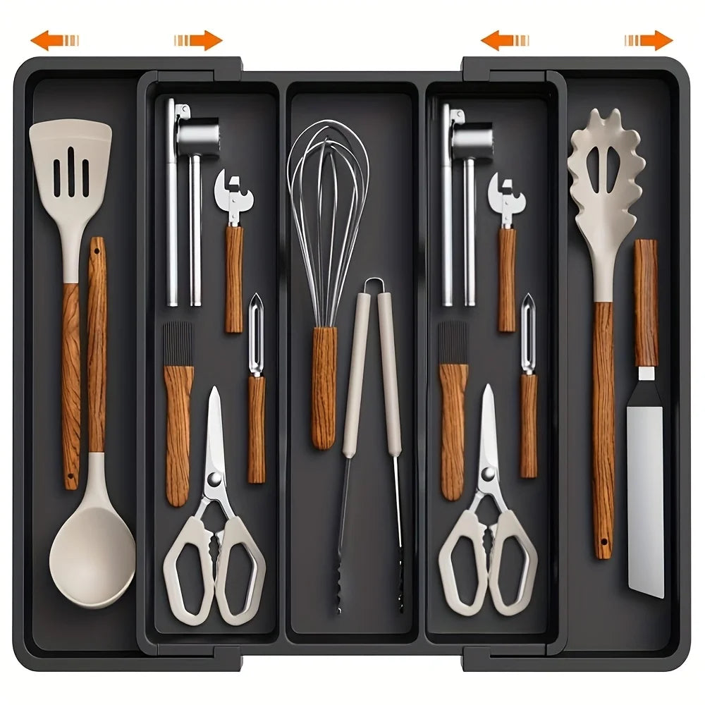 Expandable Kitchen Drawer Organizer for Cutlery & Utensils