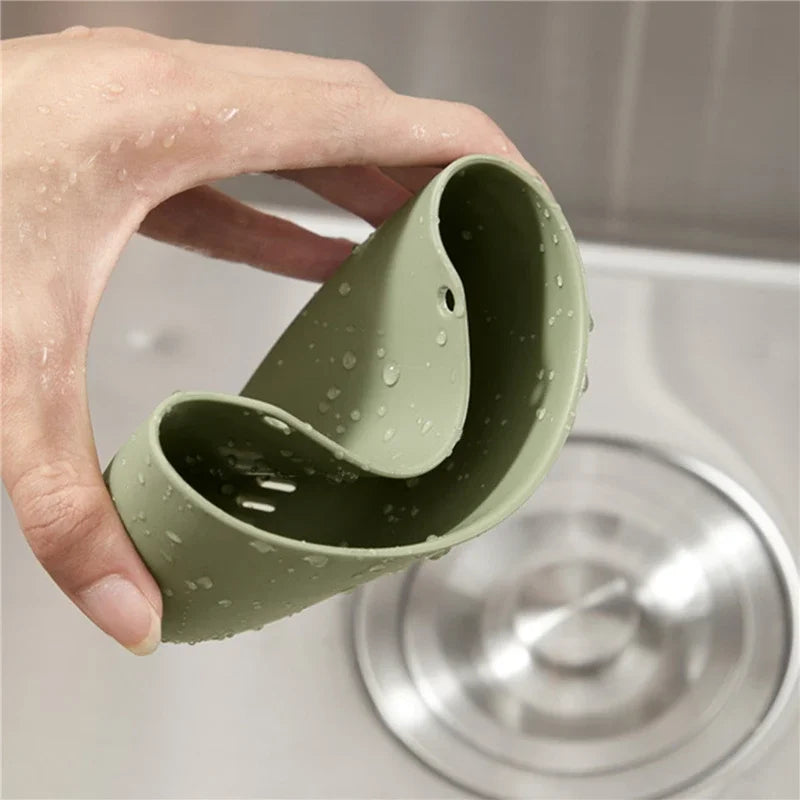Adjustable Kitchen Sink Sponge Holder & Drain Basket