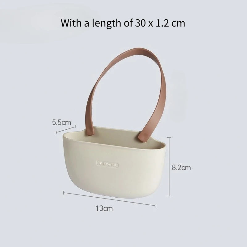 Adjustable Kitchen Sink Sponge Holder & Drain Basket