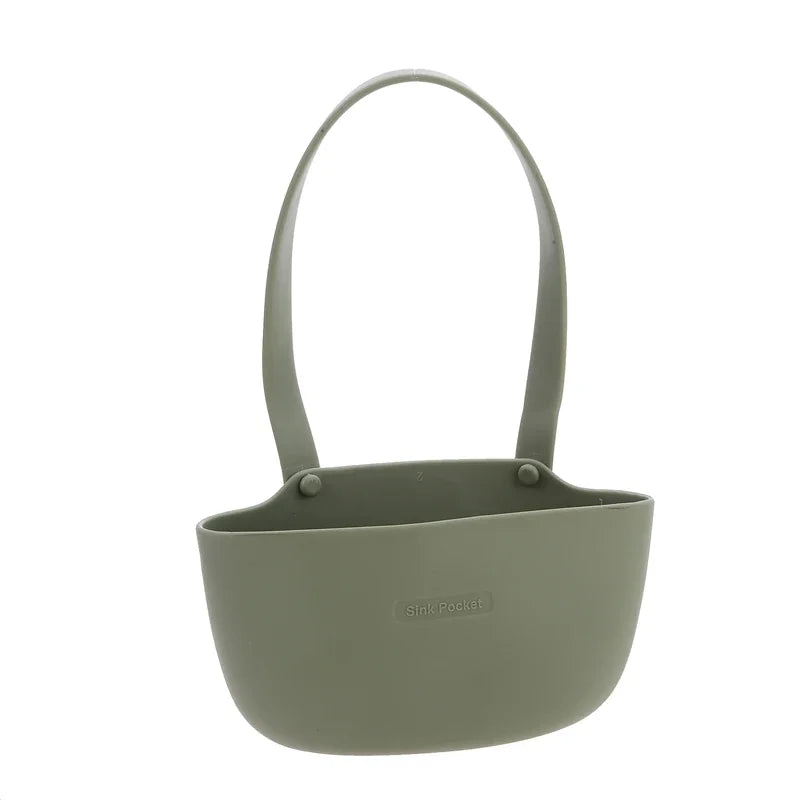Adjustable Kitchen Sink Sponge Holder & Drain Basket