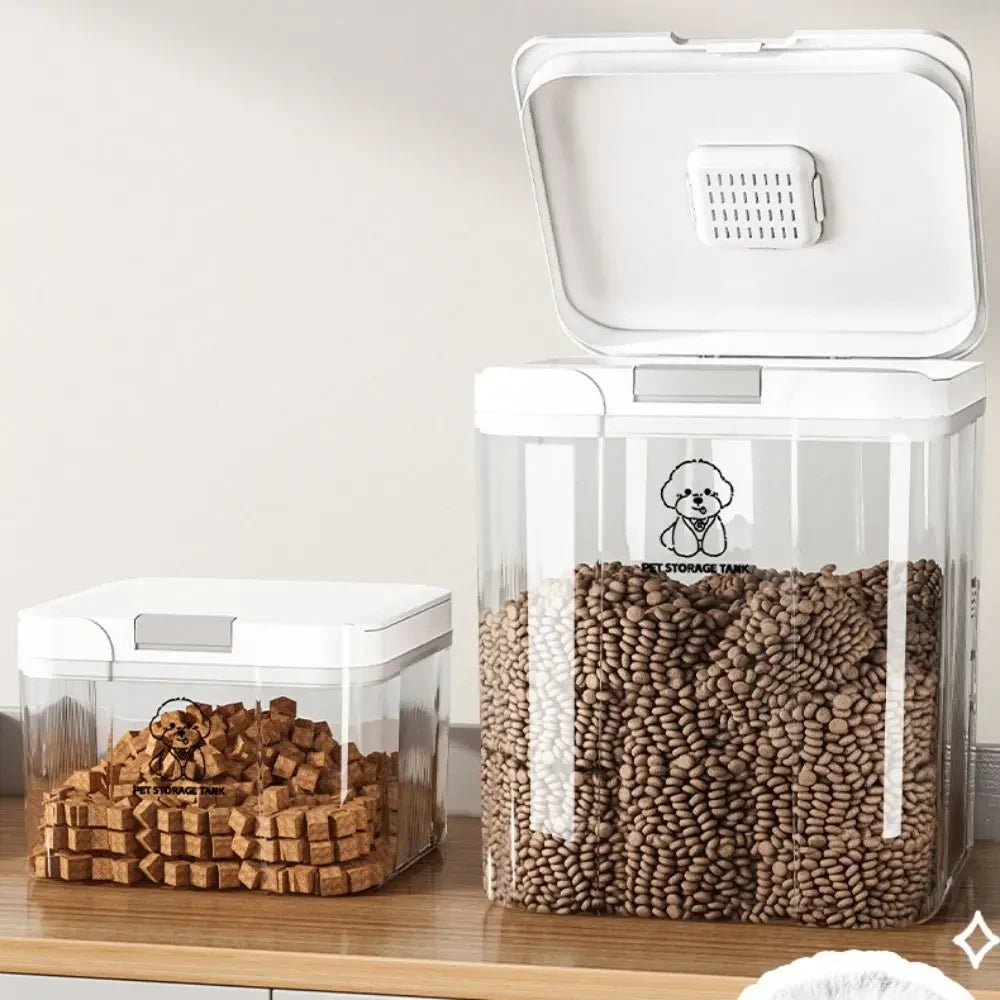Airtight Pet Food Storage Container with Flip Lid