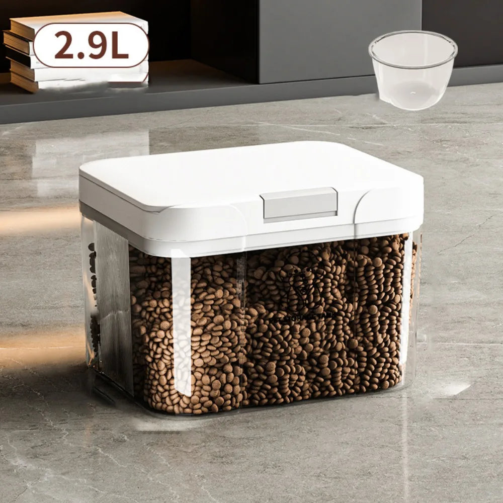 Airtight Pet Food Storage Container with Flip Lid