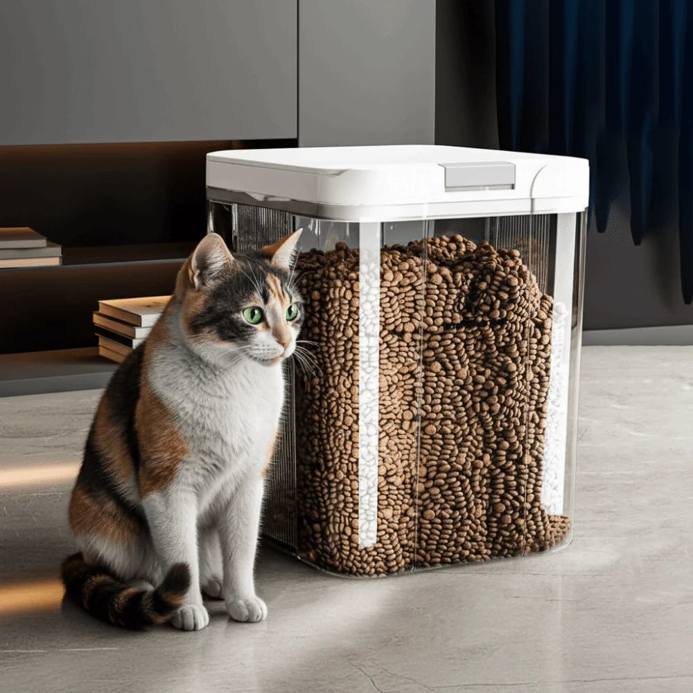 Airtight Pet Food Storage Container with Flip Lid