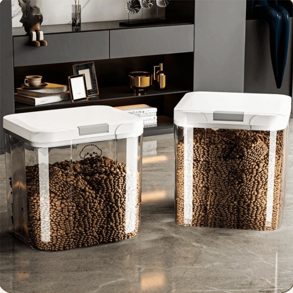 Airtight Pet Food Storage Container with Flip Lid