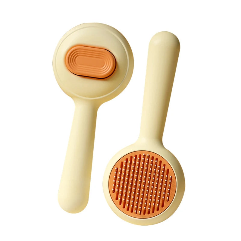 Self-Cleaning Pet Grooming Brush for Cats & Dogs