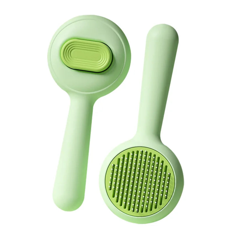 Self-Cleaning Pet Grooming Brush for Cats & Dogs