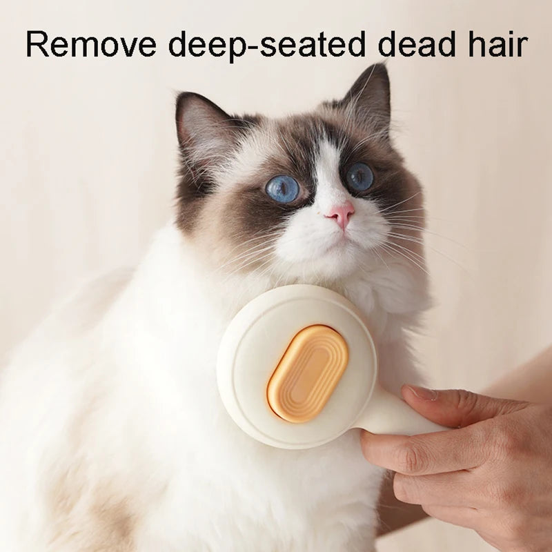 Self-Cleaning Pet Grooming Brush for Cats & Dogs