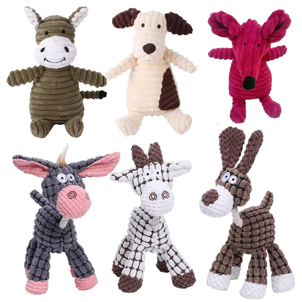 Plush Squeaky Dog Toy for Small & Large Dogs