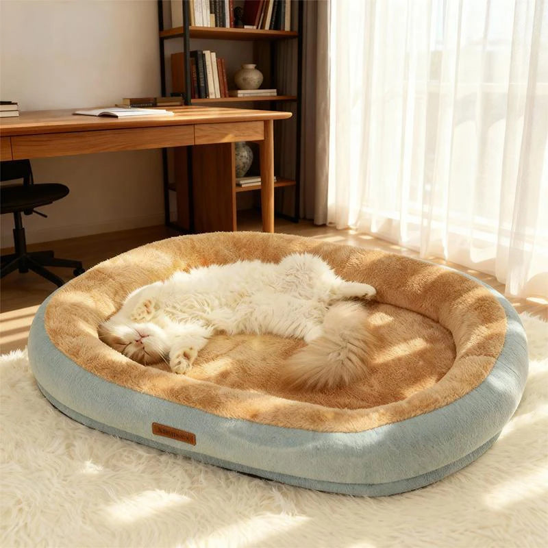 Washable Calming Pet Bed for Cats & Small Dogs