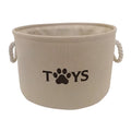Foldable Pet Toy Storage Basket with Handles